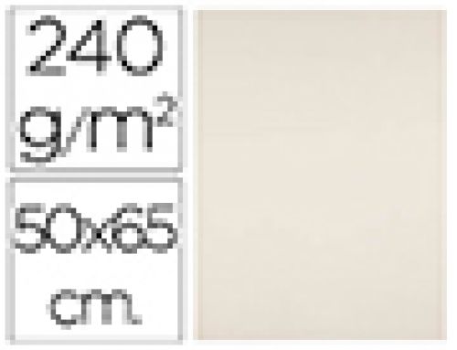 Cartolina liderpapel 50x65 cm 240 gr creme pack de 25 unidades , Liderpapel , 64566 , 8423473645660